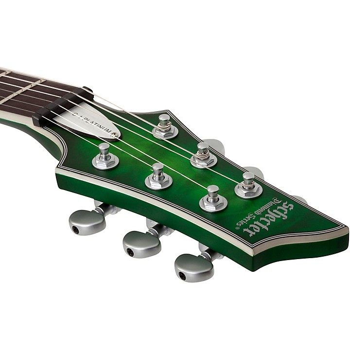 schecter c1 platinum emerald burst