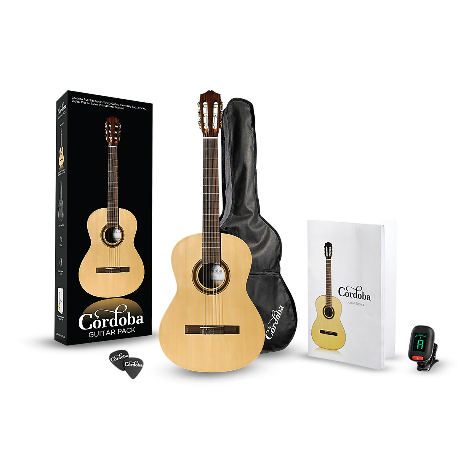 Cordoba CP100 Guitar Pack pack débutant guitare classique