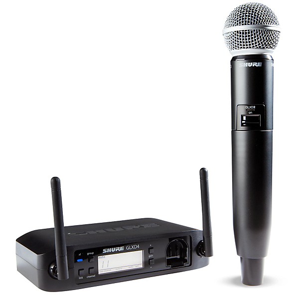 Open Box Shure GLX-D Wireless Vocal System with SM58 Mic Level 2 Z2 190839492593