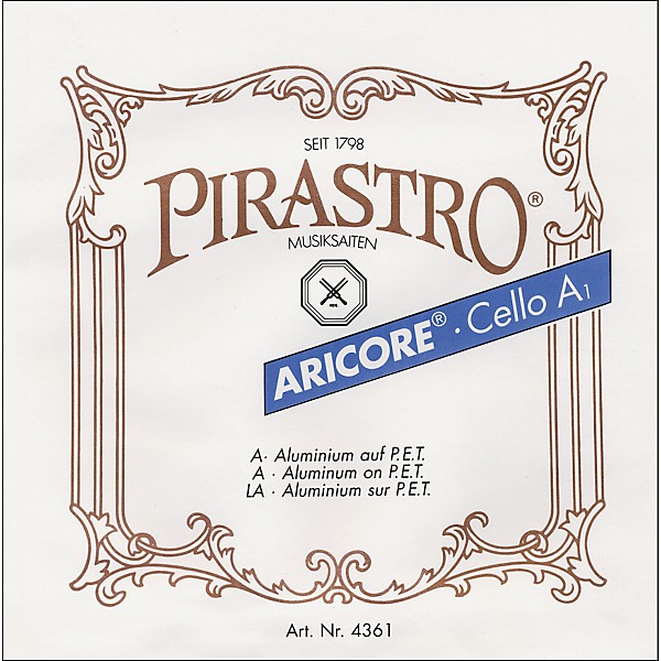 Pirastro Aricore Series Cello D String 4/4 Aluminum