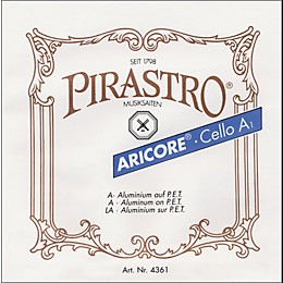 Pirastro Aricore Series Cello D String 4/4 Chrome Steel