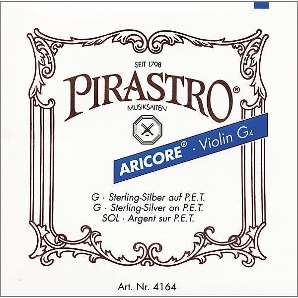 Pirastro Aricore Series Violin G String 4/4 Silver