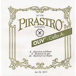 Pirastro Oliv Series Cello D String 4/4 - 27 Gauge