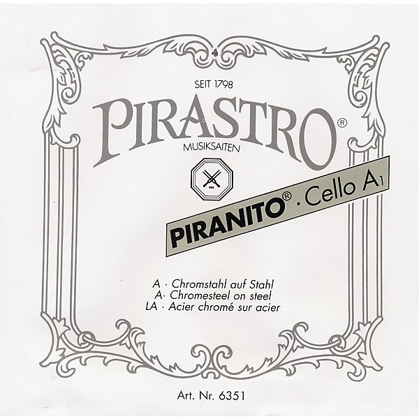 Pirastro Piranito Series Cello A String 1/4-1/8 Size