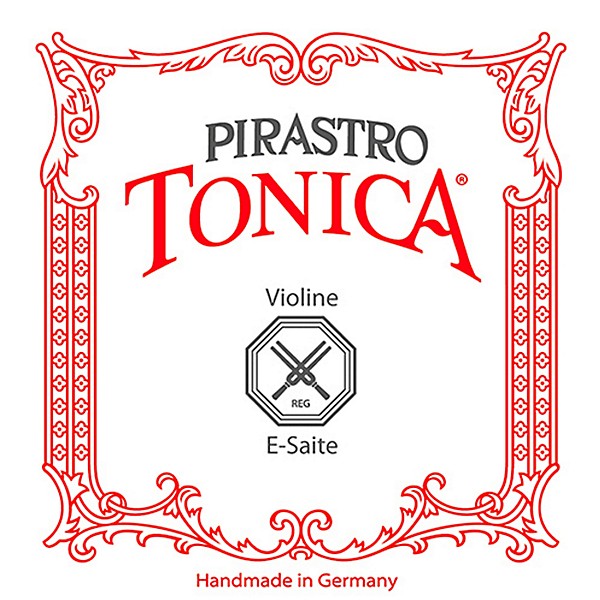 Pirastro Tonica Series Violin E String 1/16-1/32 Size Silvery Steel Medium Ball End