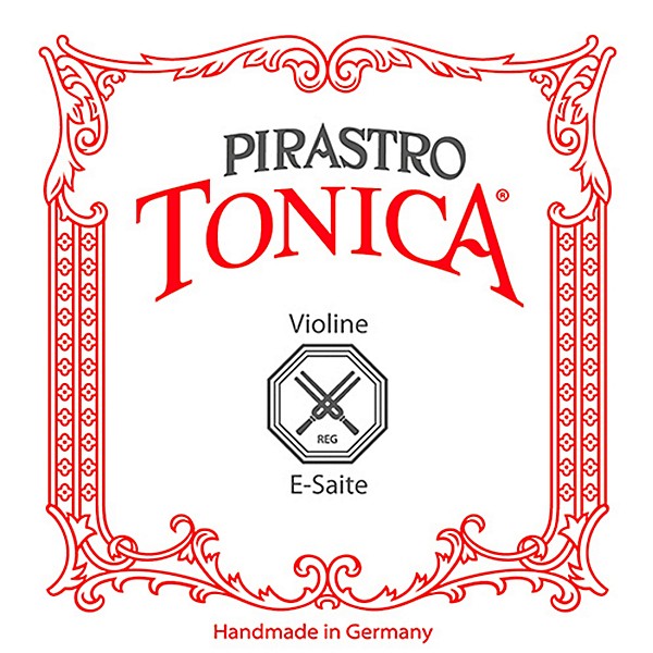 Pirastro Tonica Series Violin E String 1/4-1/8 Size Silvery Steel Medium Ball End