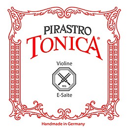 Pirastro Tonica Series Violin E String 1/4-1/8 Size Steel / Aluminum Medium Ball End