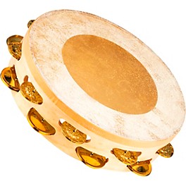 MEINL Artisan Edition Calf Sk... MEINL Artisan Edition Calf Skin Tambourine Dual Rows, Mixed Jingles, 10" Solid Brass Jingles