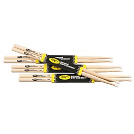 Sound Percussion Labs Hickory Drum Sticks 4-Pack 5A Wood Sound Percussion Labs Hickory Drum Sticks 4-Pack 7A Nylon