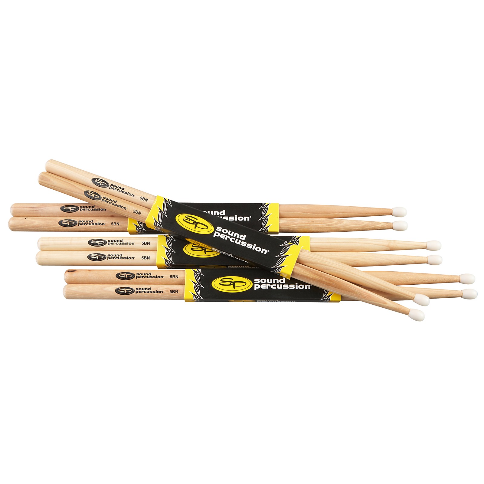 Sound Percussion Labs Hickory Drum Sticks 4-Pack 5B Nylon | Guitar Center