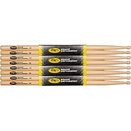 Sound Percussion Labs Hickory Drum Sticks 4-Pack 5A Wood Sound Percussion Labs Hickory Drum Sticks 4-Pack 2B Wood