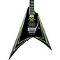 Open Box ESP LTD ALEXI 600 Greeny Alexi Laiho Signature Electric Guitar Level 2 Black with Lime Green Pinstripe and Skull Graphic 888365931289 thumbnail