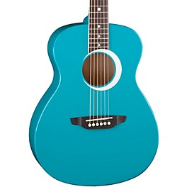 Luna Aurora Borealis 3/4 Size Acoustic Guitar Pink Sparkle Luna Aurora Borealis 3/4 Size Acoustic Guitar Teal Sparkle