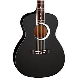 Luna Aurora Borealis 3/4 Size Acoustic Guitar Black Sparkle