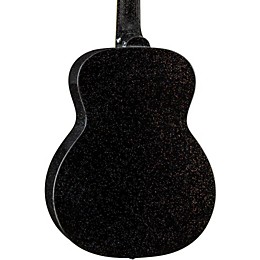 Luna Aurora Borealis 3/4 Size Acoustic Guitar Black Sparkle