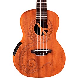 Luna Maluhia Concert Acoustic-Electric Ukulele Mahogany