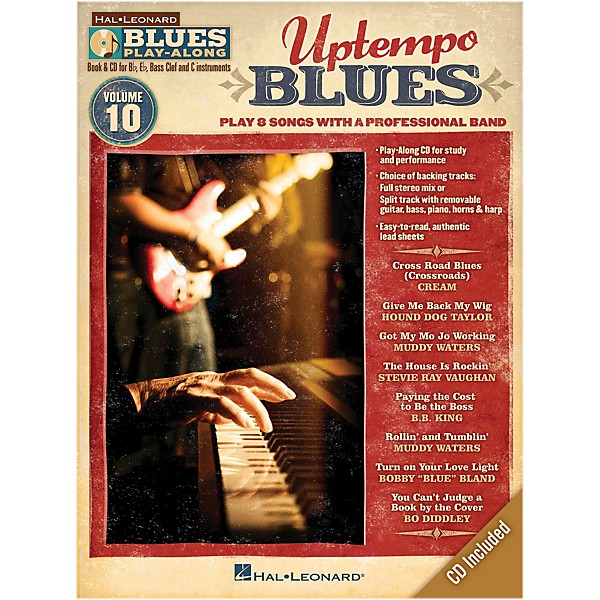 Hal Leonard Uptempo Blues - Blues Play Along Series Volume 10 Book/CD