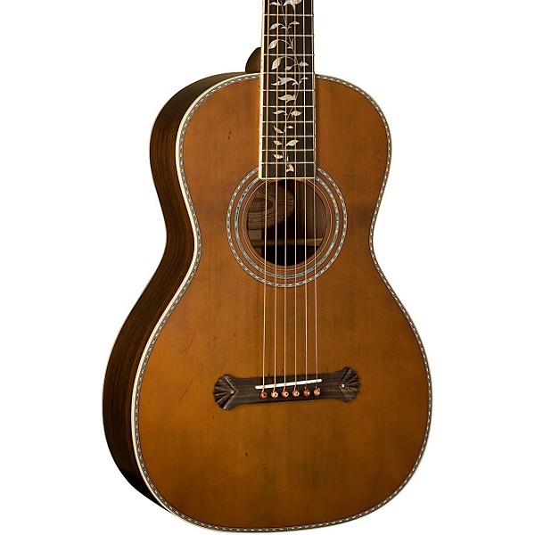 Open Box Washburn R320SWRK Vintage Series Parlor Acoustic Guitar Level 2 Natural 190839175960