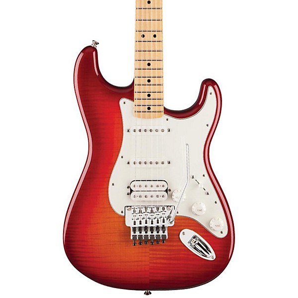 Open Box Fender Standard Stratocaster HSS Plus Top with Locking Tremolo, Maple Fingerboard Level 2 Aged Cherry Sunburst, M...