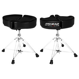 Ahead Spinal G Drum Throne Black Cloth Top and Black Sid... Ahead Spinal G Drum Throne Black Cloth Top and Black Sides 18 in.