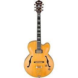 Open Box Ibanez PM2 Pat Metheny Signature Hollowbody Electric Guitar - Antique Amber Level 2 Aged Amber 190839156211
