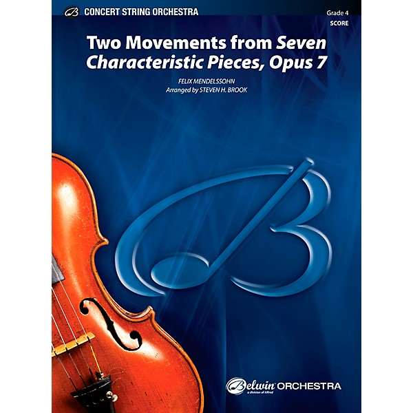 Alfred Two Movements from Seven Characteristic Pieces, Op. 7 - Concert String Orchestra Grade 4 Set