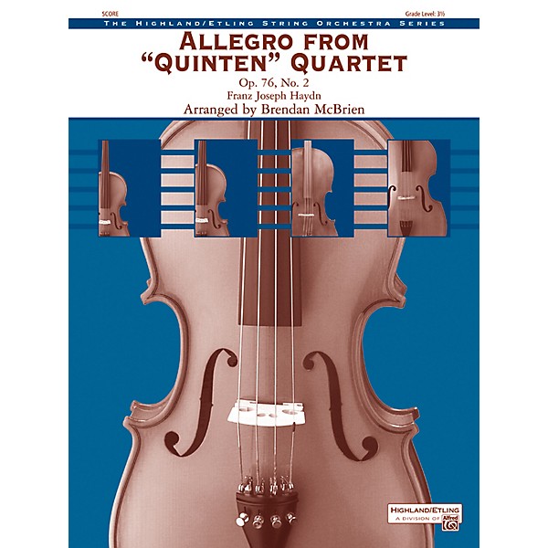 Alfred Allegro from "Quinten" Quartet String Orchestra Grade 3.5 Set