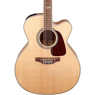 Takamine Gj72ce-12 G Series Jumbo Cutaway 12-String Acoustic-Electric Guitar Natural Flame Maple for sale