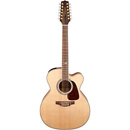 Open Box Takamine GJ72CE-12 G Series Jumbo Cutaway 12-String Acoustic-Electric Guitar Level 2 Natural, Flame Maple 197881144173