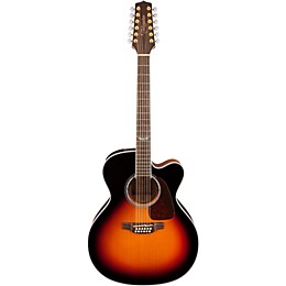 Takamine GJ72CE-12 G Series Jumbo Cutaway 12-String Acoustic-Electric Guitar Gloss Sunburst
