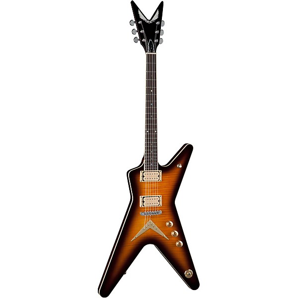 Dean ML Chicago Flame Electric Guitar Transparent Brazilia
