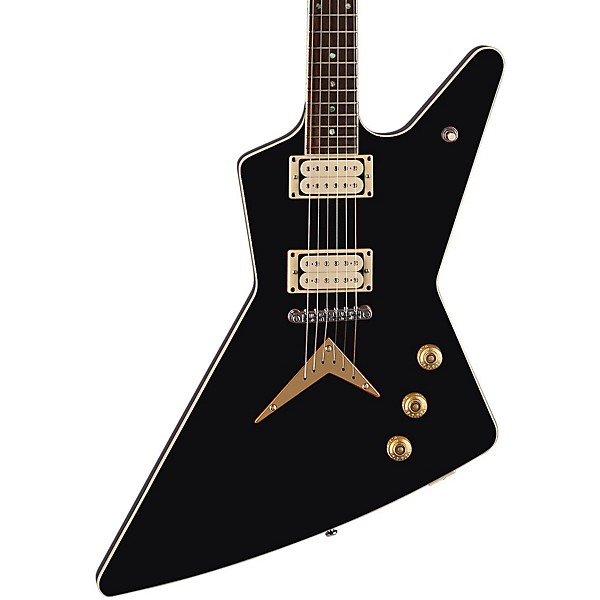 Dean Z Chicago Flame Electric Guitar Classic Black