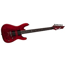 Dean Custom 350 Electric Guitar Transparent Red