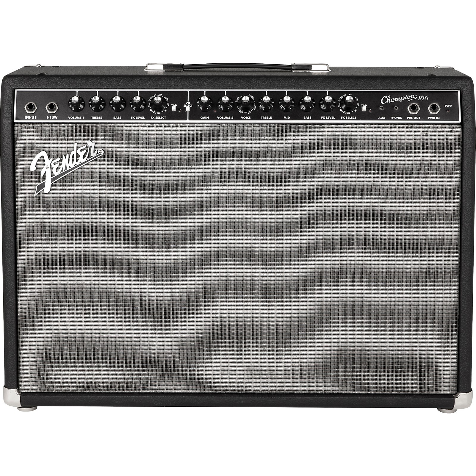 Krydderi Surichinmoi Porto Fender Champion 100 Guitar Combo Amp Black | Guitar Center