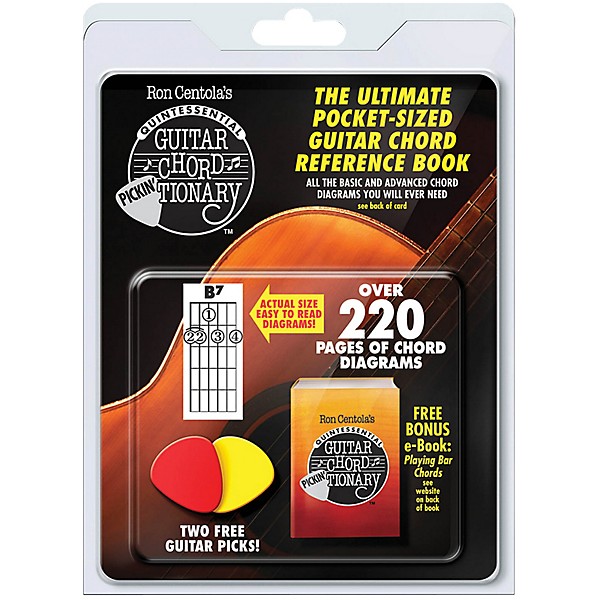 Hal Leonard Guitar Chord Pickin'Tionary (Pocket Sized Reference Book) Includes 2 Picks
