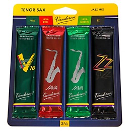 Vandoren Tenor Saxophone Jazz Reed Sample Pack Strength - 3.5
