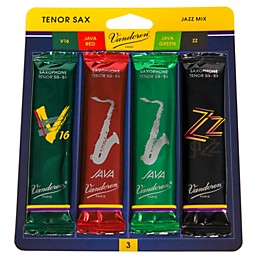 Vandoren Tenor Saxophone Jazz Reed Sample Pack Strength - 3