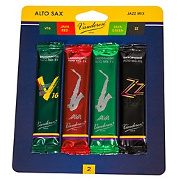 Vandoren Alto Saxophone Jazz Reed Sample Pack Strength - 2