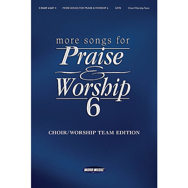 Word Music More Songs for Praise & Worship - Volume 6 for Piano/Vocal/Guitar