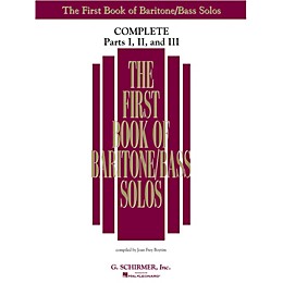 Hal Leonard First Book of Baritone/Bass Solos Complete - Parts 1, 2 & 3 By Joan Boytim