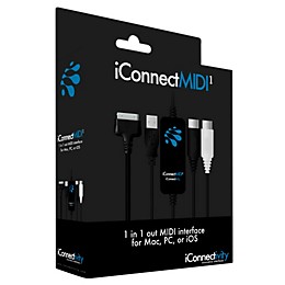 iConnectivity iConnectMIDI1 30-Pin/USB/iOS MIDI Interface