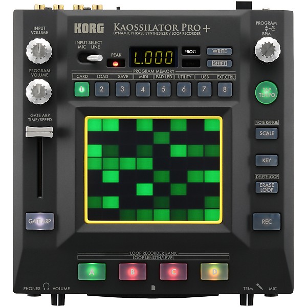 Restock KORG Kaossilator Pro+ Dynamic Phrase Synthesizer/Loop Recorder