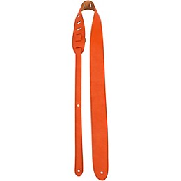 Perri's 2" Soft Italian Leather Guitar Strap Distressed Orange