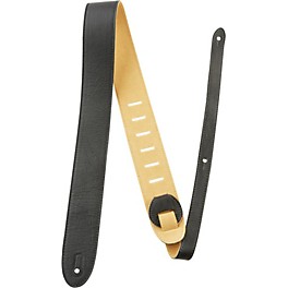 Perri's 2" Soft Italian Leather Guitar Strap Black Perri's 2" Soft Italian Leather Guitar Strap Black