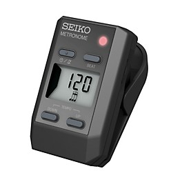 Seiko Clip-On Metronome Silver Seiko Clip-On Metronome Black