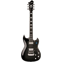 Open Box Hagstrom Pat Smear Signature Electric Guitar Level 2 Gloss Black 190839650962