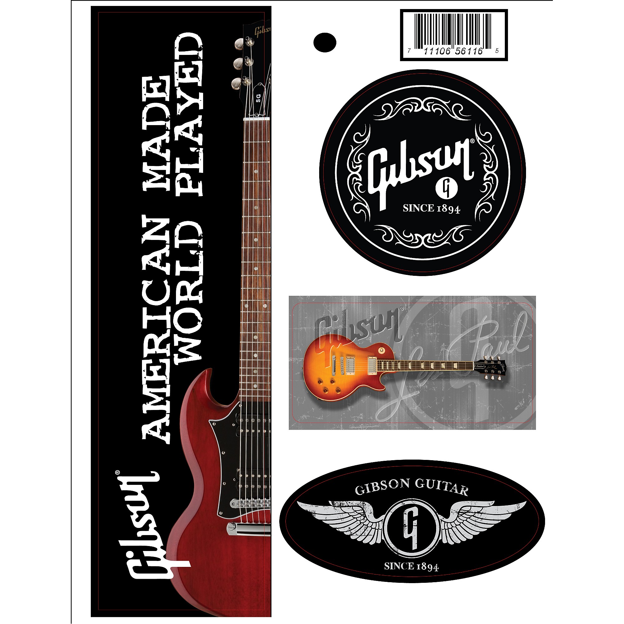0.1 mm thick White Mother of Pearl Peg head Logo Gibson