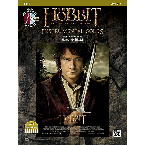 Alfred The Hobbit: An Unexpected Journey Instrumental Solos Flute (Book/CD)