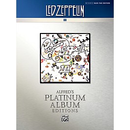 Alfred Led Zeppelin - III Platinum Bass Guitar Book