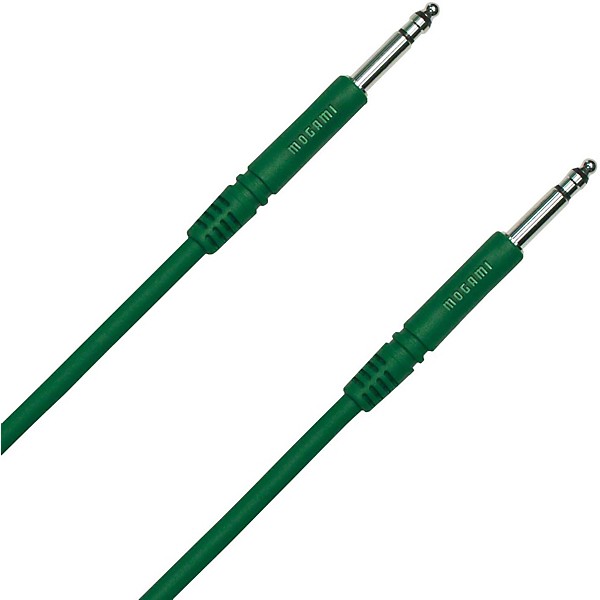 Mogami Pure Patch TT-TT Patch Cable Green 18 in.